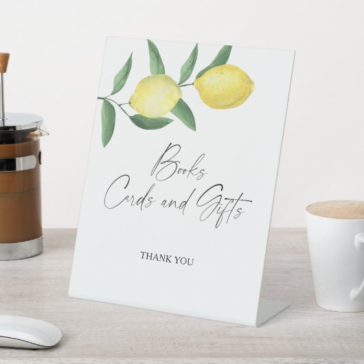 CITROENEN - BOEKEN KAARTEN EN GESCHENKEN POSTER RECLAMEBORD MET VOETSTUK (Insitu)