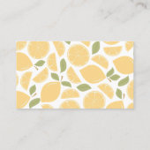 Citroenen bruids douche uitnodiging invoegen (Achterkant)