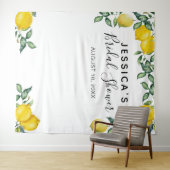 Citroenen Bruidsdouche Achtergrond Fotohokje Wandkleed (In Situ (horizontaal))