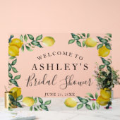 Citroenen Bruidsfeest Welkom bord Acryl Bord (Huwelijk)