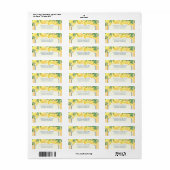 Citroenen Bruiloft Bruidsfeest Etiket (Full Sheet)