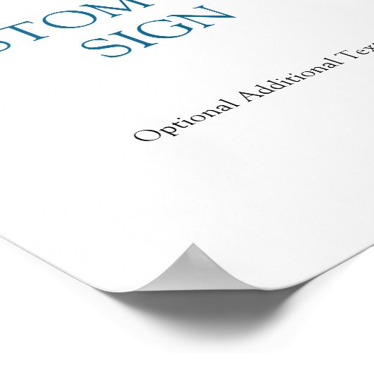 Citroenen Bruiloft Feest Custom Tekst Bord Poster (Hoek)