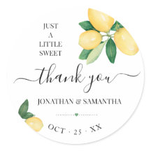 Citroenen bruiloft Vrijgezellenfeest dank u