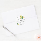 Citroenen bruiloft Vrijgezellenfeest dank u Ronde Sticker (Envelop)