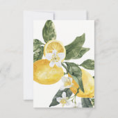 Citroenen Bruiloftsfeest Bedankkaart (Achterkant)