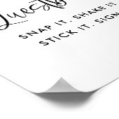 Citroenen Bruiloftsfeest Foto Guestbook Bord Poster (Hoek)