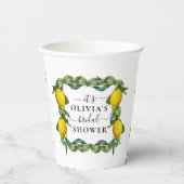 Citroenen Bruiloftsfeest Papieren Bekers (Voorkant)