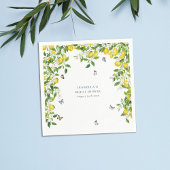 Citroenen Bruiloftsfeestje Servet