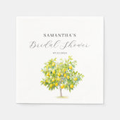 Citroenen Bruiloftsontbijt  Servet (Voorkant)