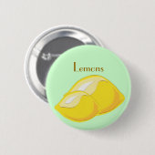 Citroenen Button (Voorkant /achterkant)