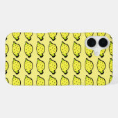 Citroenen Cartoon Patroon Geel iPhone Hoesje (Achterkant horizontaal)