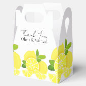 Citroenen citroenschijfjes tropisch geel fruit bedankdoosjes (Geopend)