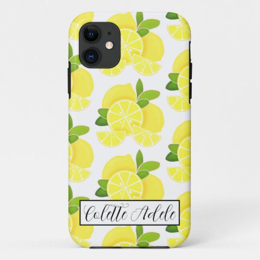 Citroenen citroenschijfjes tropisch geel fruit Case-Mate iPhone case (Achterkant)