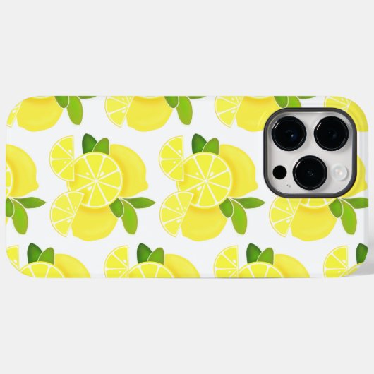 Citroenen citroenschijfjes tropisch geel fruit Case-Mate iPhone case (Achterkant (horizontaal))