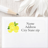 Citroenen citroenschijfjes tropisch geel fruit etiket (Insitu)