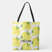 Citroenen citroenschijfjes tropisch geel fruit tote bag (Voorkant)