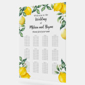Citroenen citrus Bruiloft 12 tafels zitgrafiek Acryl Bord (Hoek)