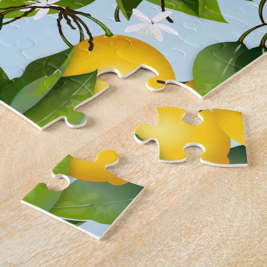 Citroenen Citrus fruit bloementuin Legpuzzel (Zijkant)