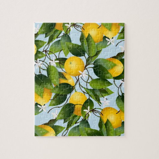 Citroenen Citrus fruit bloementuin Legpuzzel (Verticaal)