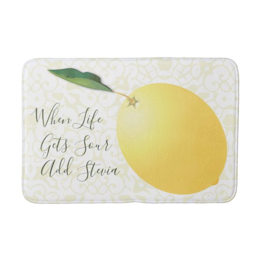 Citroenen Citrus Fruit Grappig Quote Badmat (Voorkant)