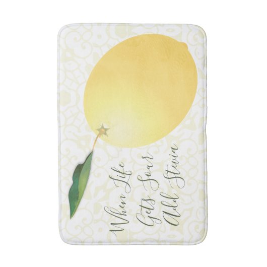 Citroenen Citrus Fruit Grappig Quote Badmat (Voorkant Verticaal)