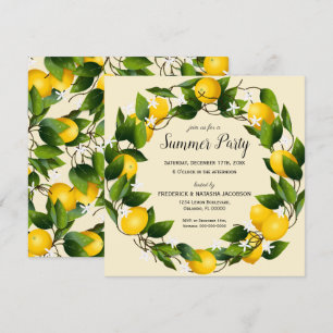 Citroenen Citrus Fruit Party Kaart