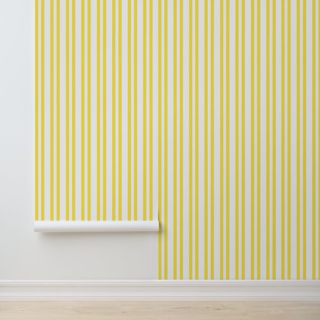 Citroenen citrus verticale streepbehang behang (Applicatie)