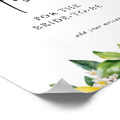 Citroenen Citrus vrijgezellenfeest Advies Poster (Hoek)