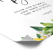 Citroenen Citrus vrijgezellenfeest Mimosa Bar Teke Poster (Hoek)