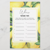 Citroenen Citrus - Waar waren we vrijgezellenfeest (Voorkant)