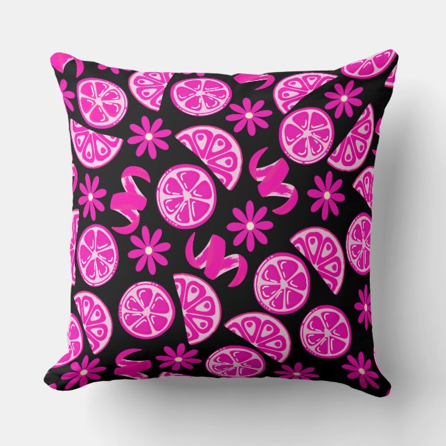 citroenen citrus zomer limonade chef-kok kussen (Voorkant)