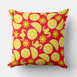 citroenen citrus zomer limonade chef schattig geel kussen