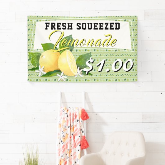 Citroenen Citrusfruit limonade stand Spandoek (Insitu)