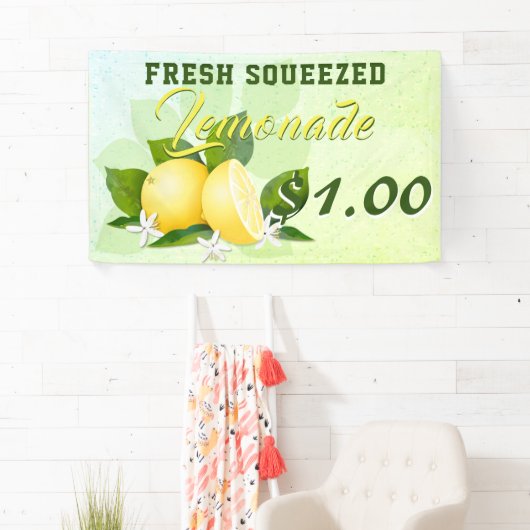 Citroenen Citrusfruit limonade stand Spandoek (Insitu)