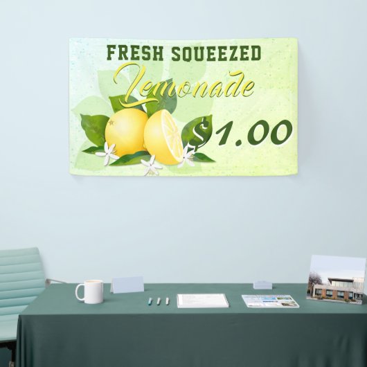 Citroenen Citrusfruit limonade stand Spandoek (Beurs)