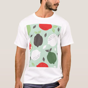 Citroenen Citrusvruchten behang T-shirt