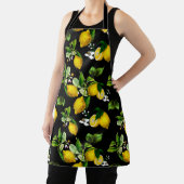 Citroenen, citrusvruchten, mediterrane kunst schort (Insitu)