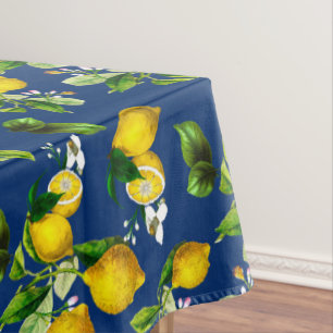 Citroenen, citrusvruchten, mediterrane kunst tafelkleed