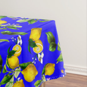 Citroenen, citrusvruchten, mediterrane kunst tafelkleed