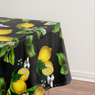 Citroenen, citrusvruchten, mediterrane kunst tafelkleed