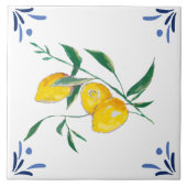 Citroenen, citrusvruchten, Middellandse Zee Tegeltje (Voorkant)