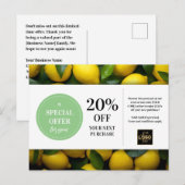 Citroenen Custom Coupon Korting Briefkaart (Voorkant / Achterkant)