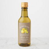 Citroenen Dank Kraft Limoncello Mini Fles Labels Wijn Etiket (Voorkant)