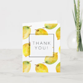 Citroenen dank u bedankkaart