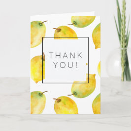 Citroenen dank u bedankkaart