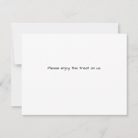 Citroenen dank u notitiekaartje (Achterkant)