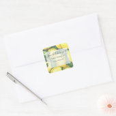 Citroenen - Dit boek is van Vierkante Sticker (Envelop)