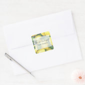 Citroenen - Dit boek is van Vierkante Sticker (Envelop)