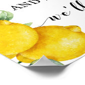 Citroenen dragen gastenschild masker poster (Hoek)