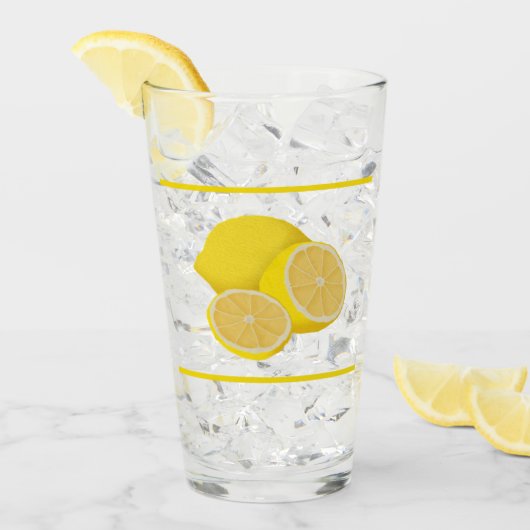 Citroenen Drink glas (Voorkant ijs)